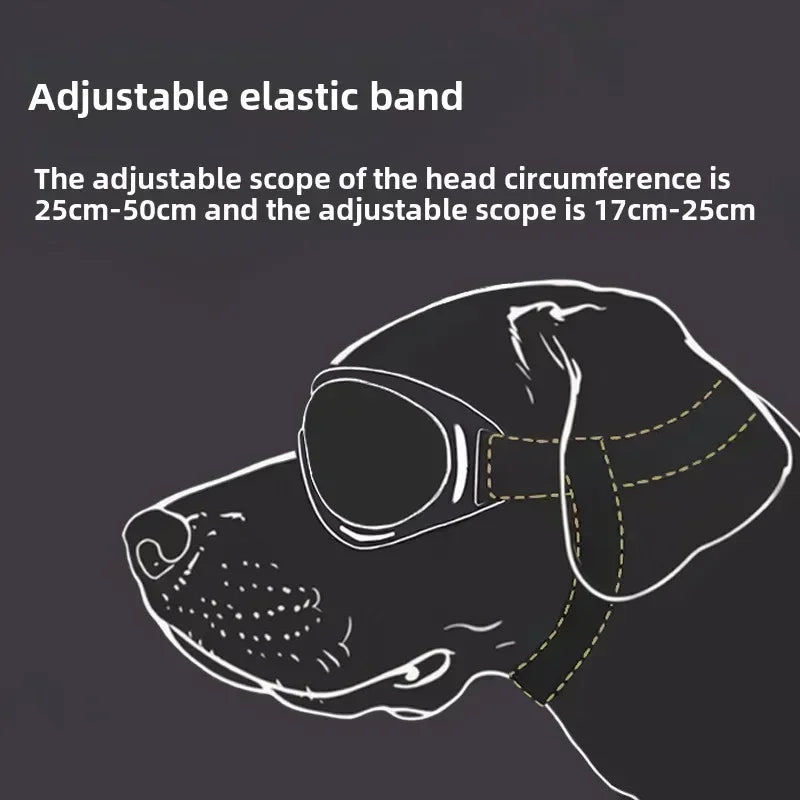 Adjustable Anti-UV Dog Goggles Windproof Pet Sunglasses