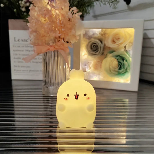 Rabbit LED Night Light Battery-Powered Bedside Lamp