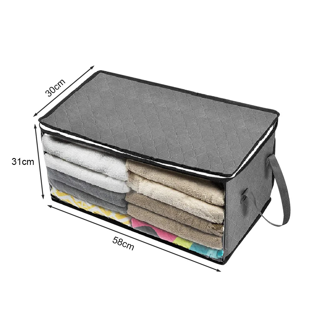 Large Foldable Clothes Storage Bag with Clear Window