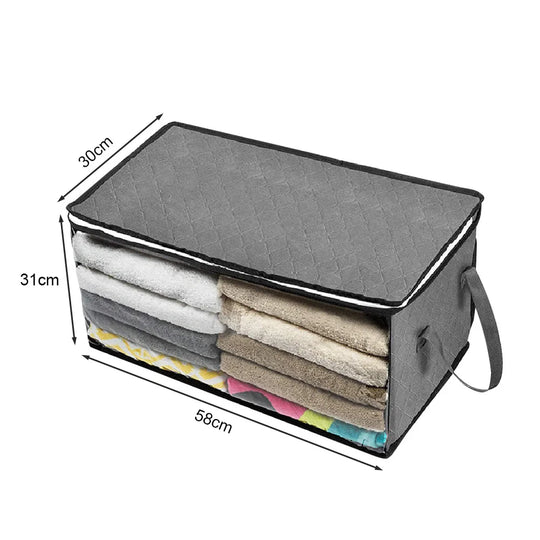 Large Foldable Clothes Storage Bag with Clear Window