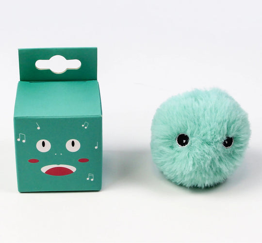 Interactive Plush Cat Toy Ball with Animal Sounds &amp; Catnip Pocket