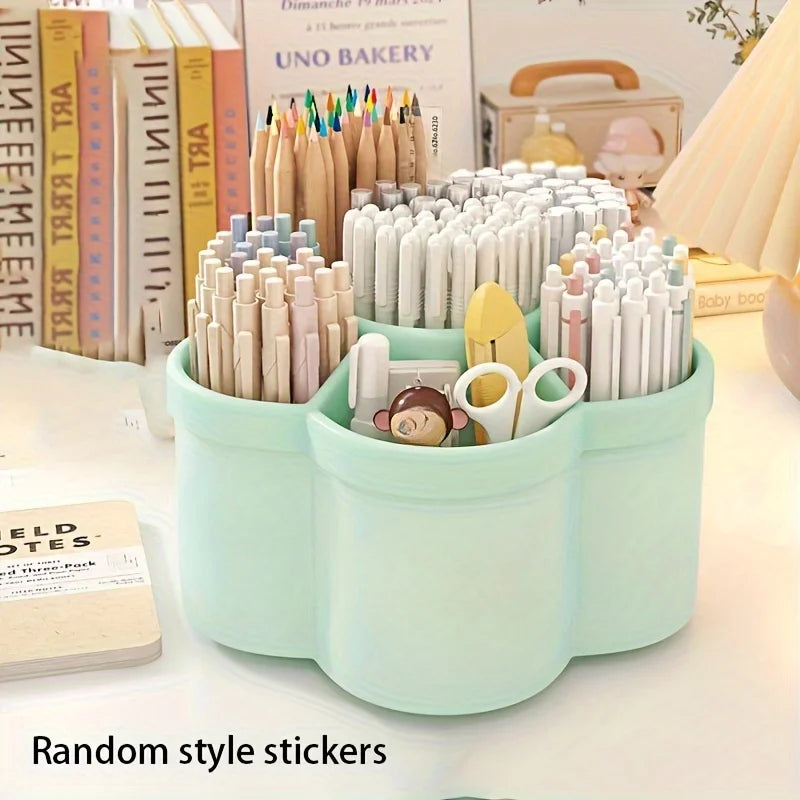 360° Rotating Desktop Pen Holder Organizer