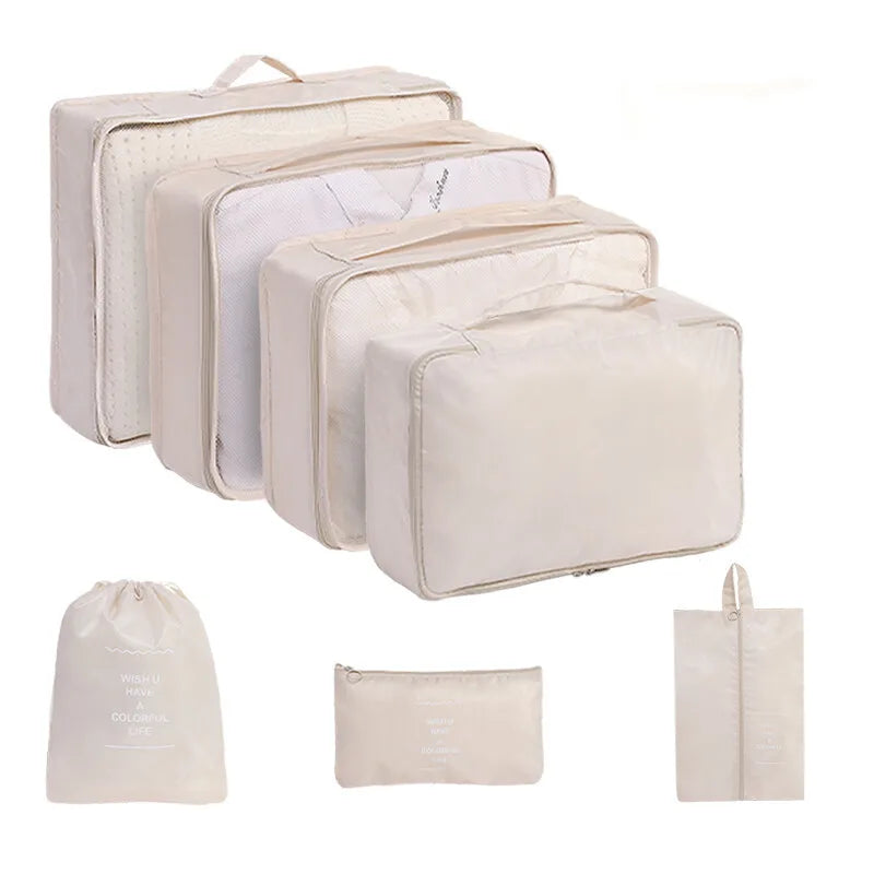 10-Piece Travel Packing Cubes Set with Shoe &amp; Toiletry Bags