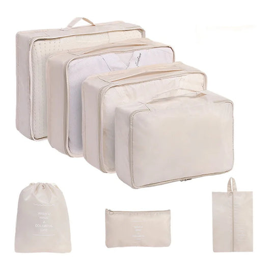 10-Piece Travel Packing Cubes Set with Shoe &amp; Toiletry Bags