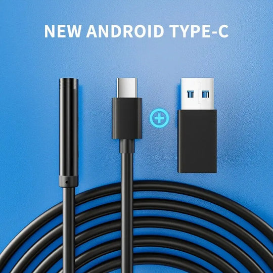 USB-C Endoscope Camera with 6 LED Lights IP67 Waterproof
