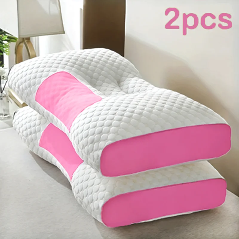 2-Pack Ergonomic Contour Neck Support Pillows