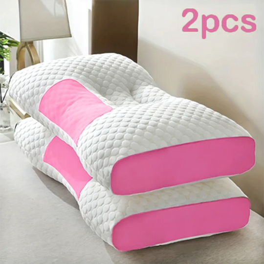 2-Pack Ergonomic Contour Neck Support Pillows