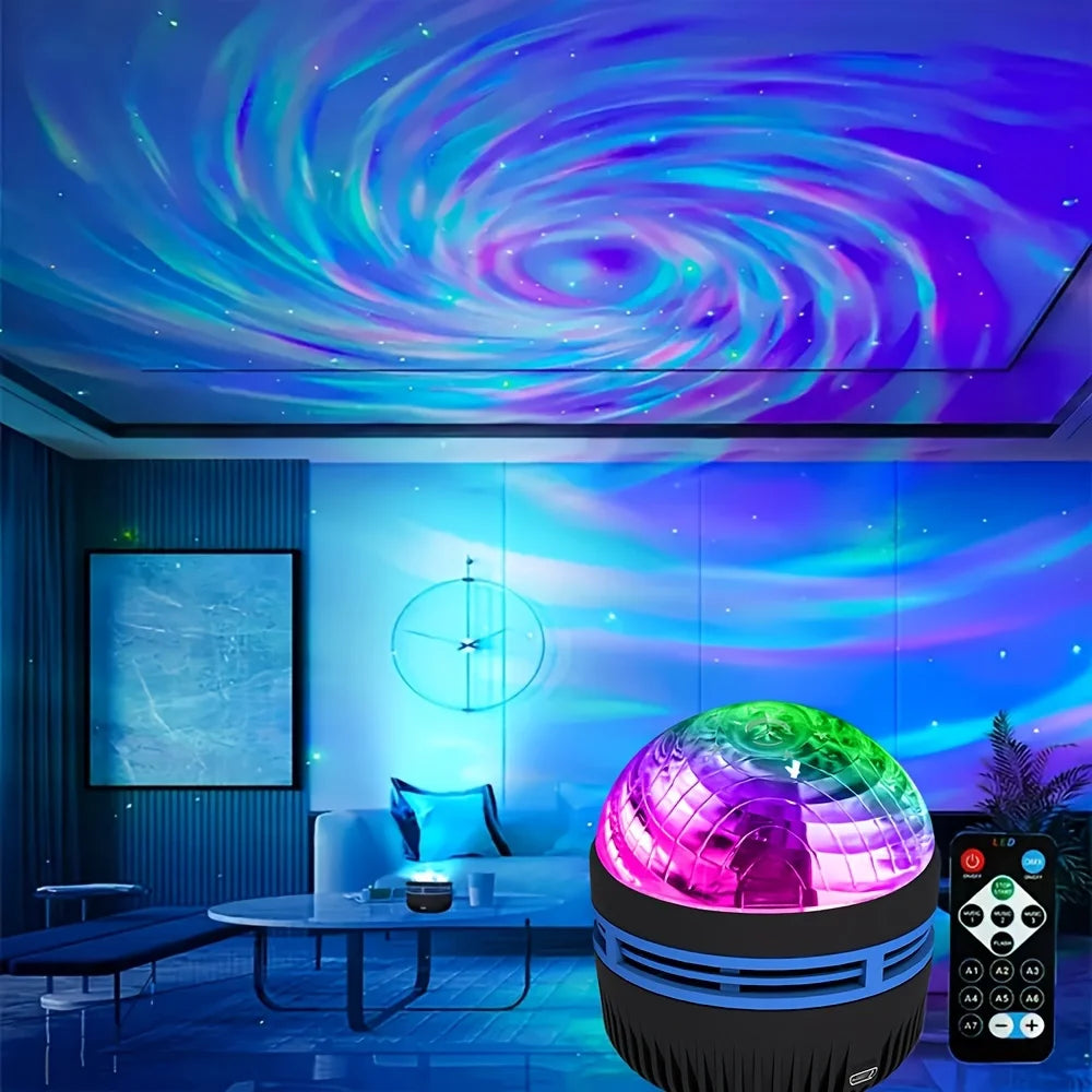 LED Galaxy Star Projector Night Light with Remote