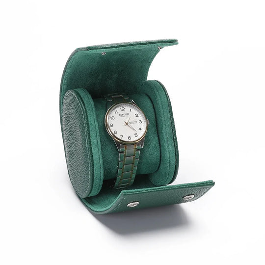 Leather Watch Roll Travel Storage Case