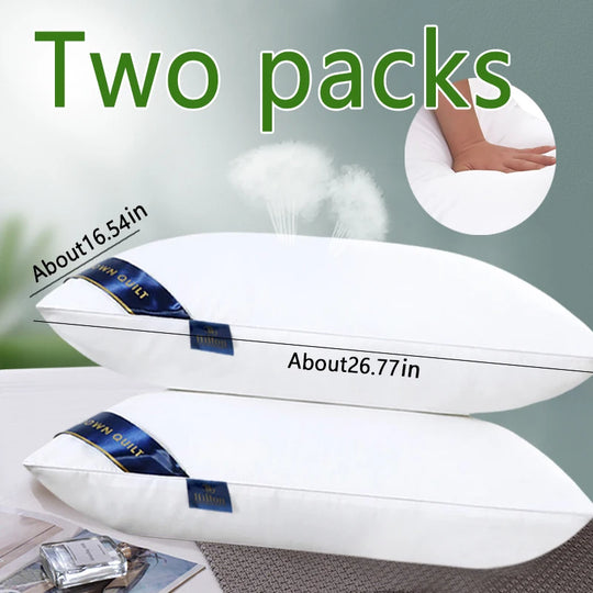 Luxury Memory Foam Bed Pillow – 100% Cotton Cover