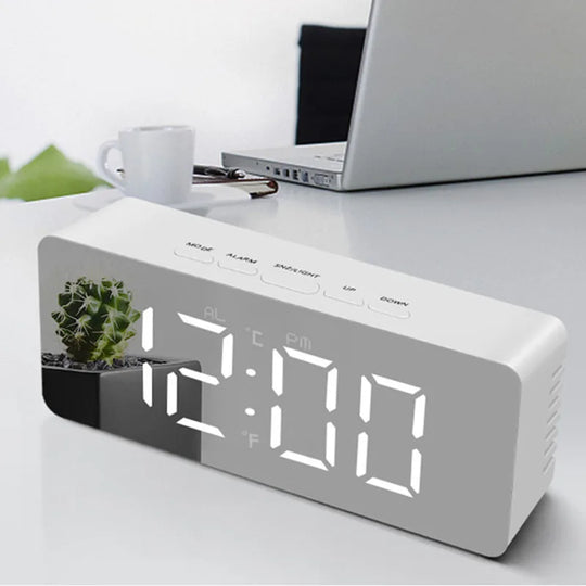 LED Digital Alarm Clock with Temperature Display