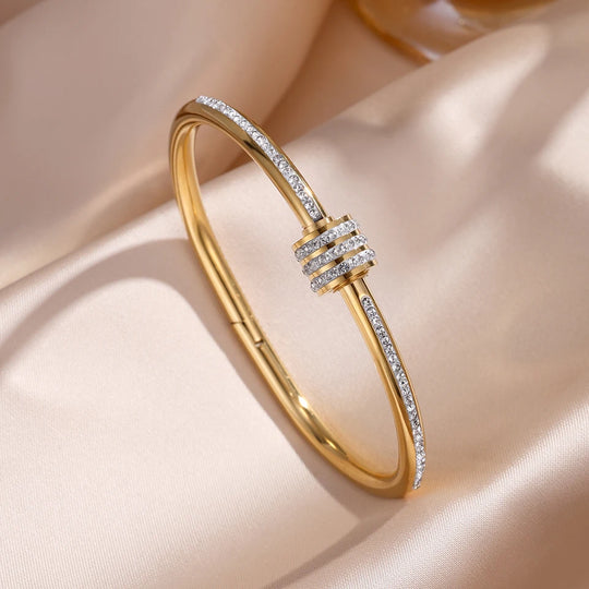 5/1 Roman Numeral Stainless Steel Cuff Braceles for Women