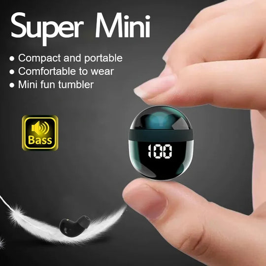 Bluetooth 5.3 Mini Wireless Earbuds with Charging Case