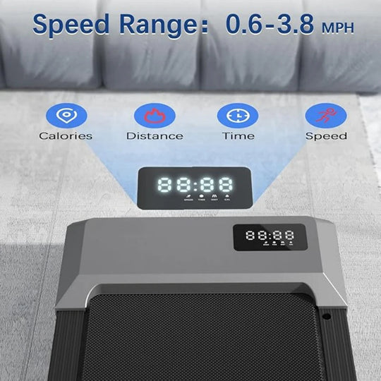 2-in-1 Walking Pad Treadmill with Bluetooth &amp; Remote