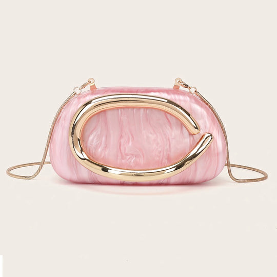 Luxury Acrylic Box Clutch Evening Crossbody Bag