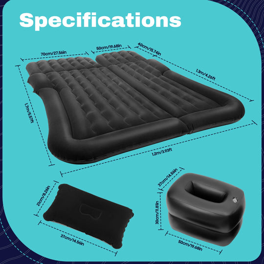 Universal Foldable Car Inflatable Air Mattress with Pump