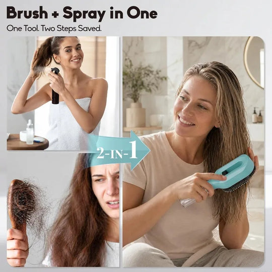 Refillable Spray Hair Detangling Comb for All Hair Types