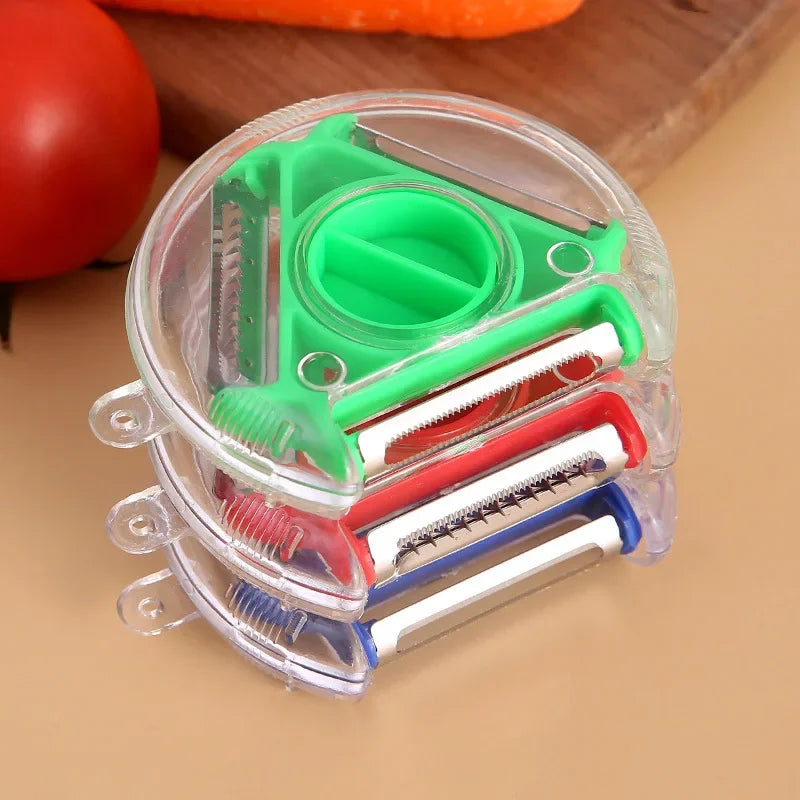 3-in-1 Rotary Vegetable Peeler &amp; Julienne Slicer