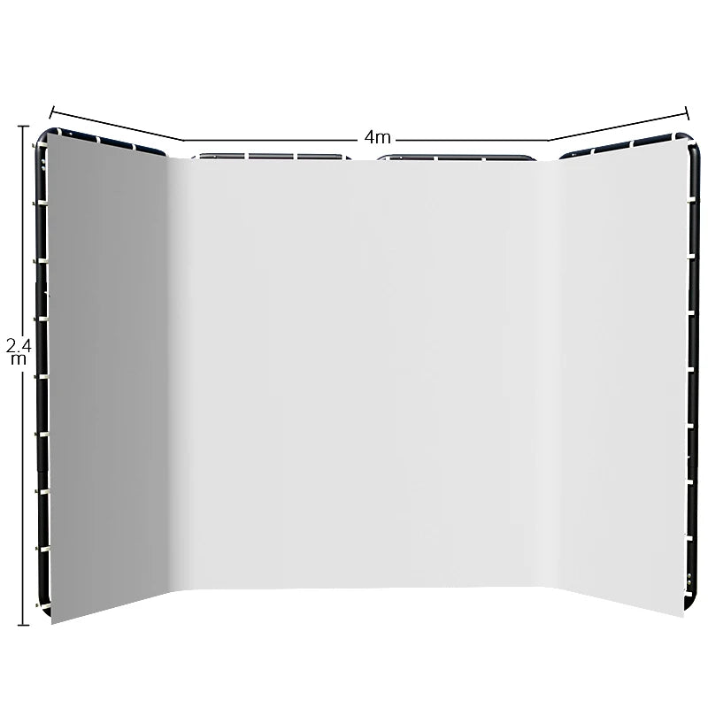 2-in-1 Foldable Green &amp; Blue Photography Backdrop