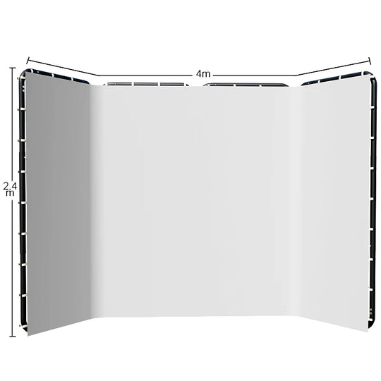 2-in-1 Foldable Green &amp; Blue Photography Backdrop