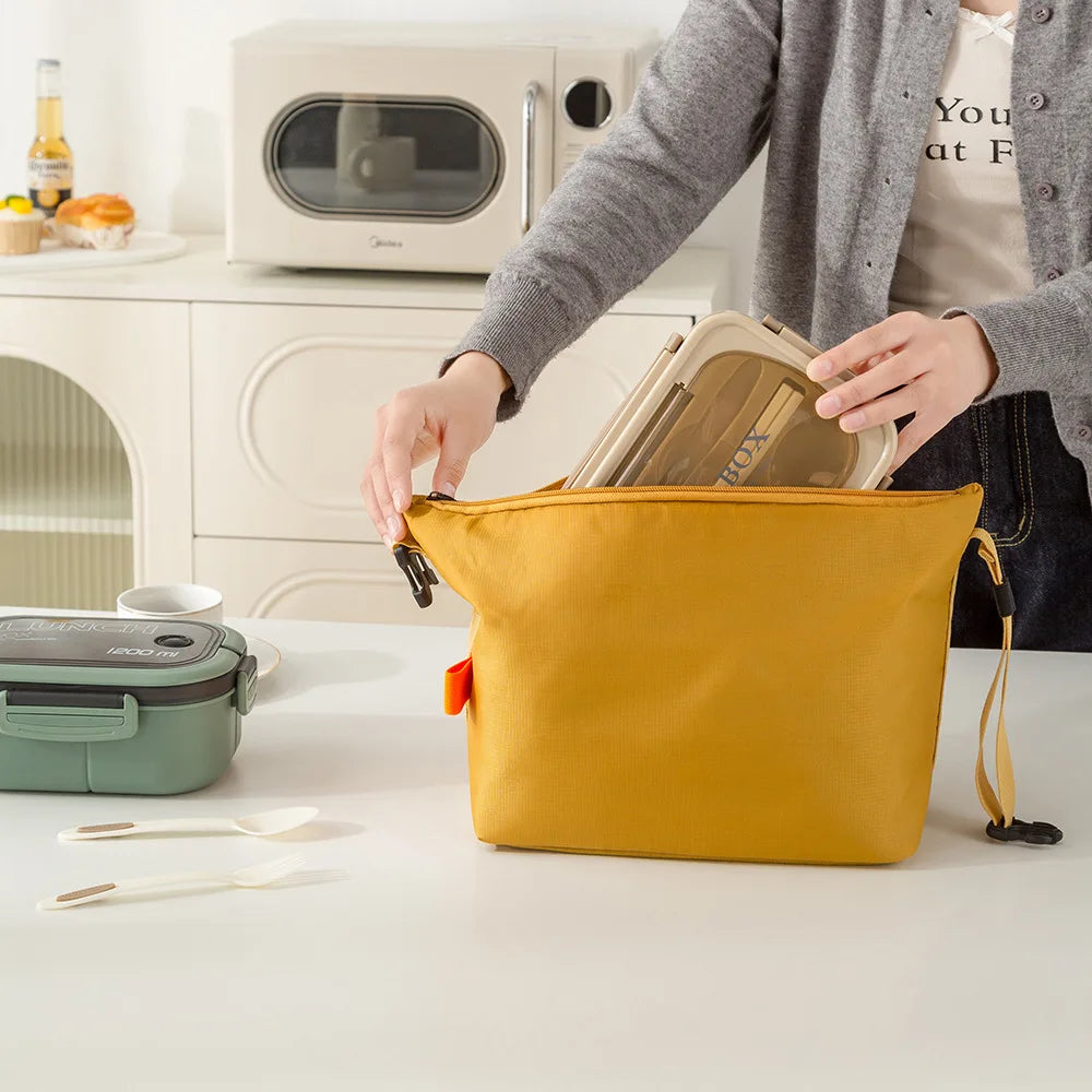 Insulated Oxford Cloth Lunch Bag with Aluminum Foil Lining