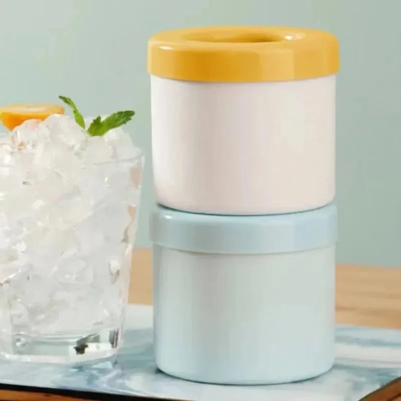 Silicone Ice Cube Mold with Easy-Pour Bucket