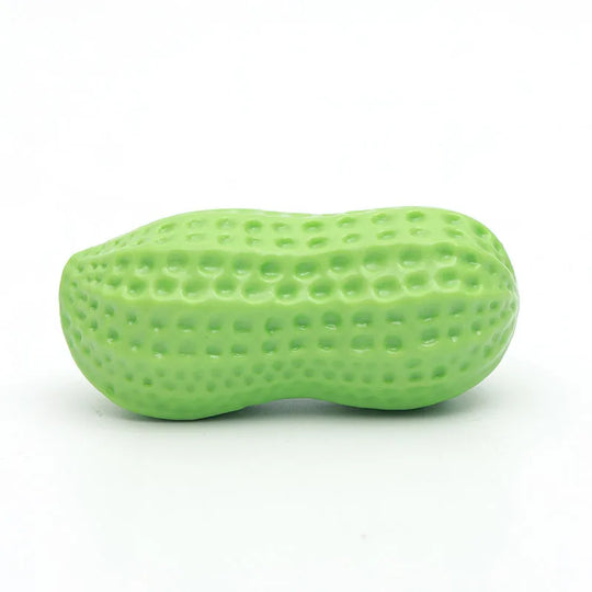Peanut Shaped TPR Dog Chew Toy with Squeaker