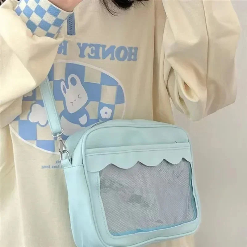 Japanese Ita Messenger Bag with Clear Display Window