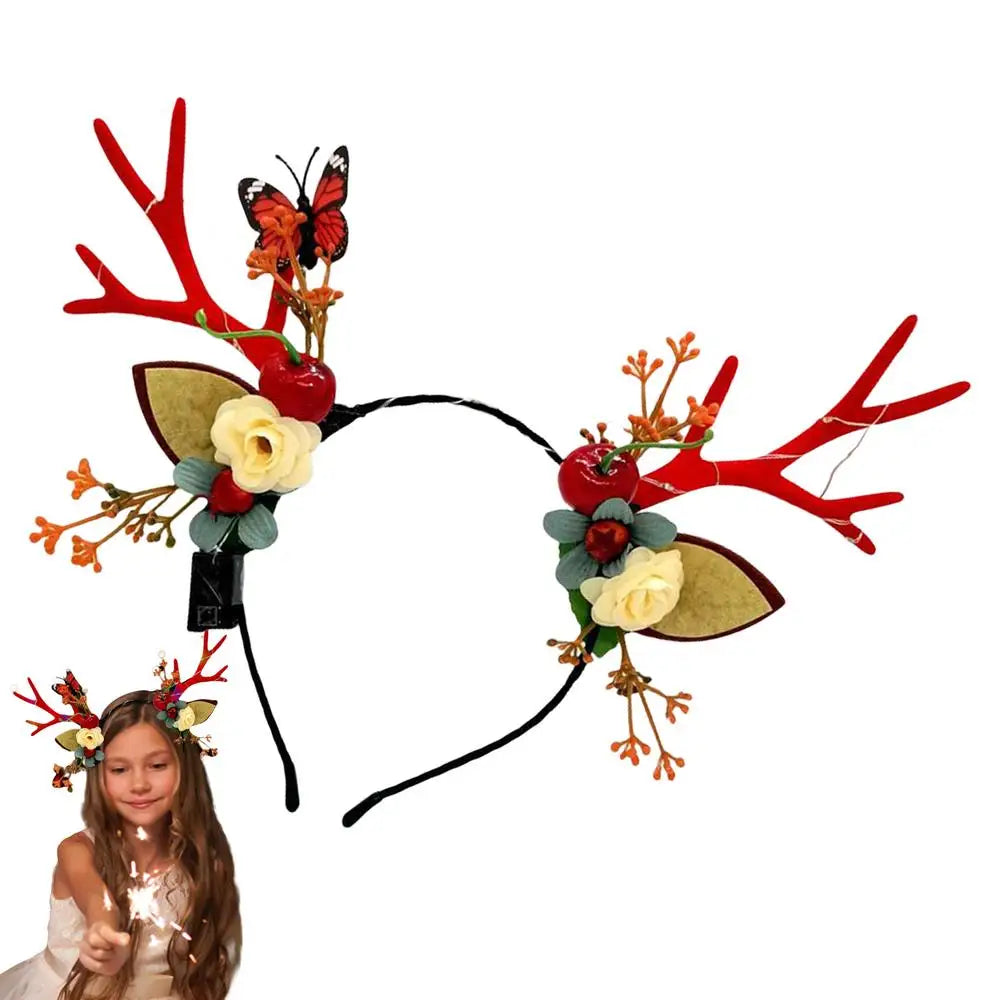 Christmas Reindeer Antler Headband for Kids &amp; Adults