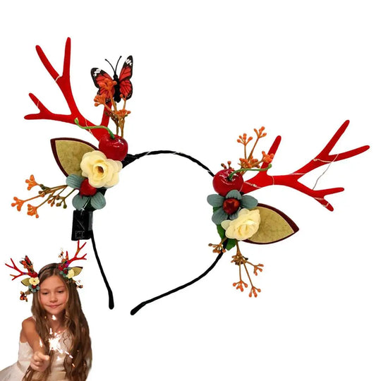 Christmas Reindeer Antler Headband for Kids &amp; Adults