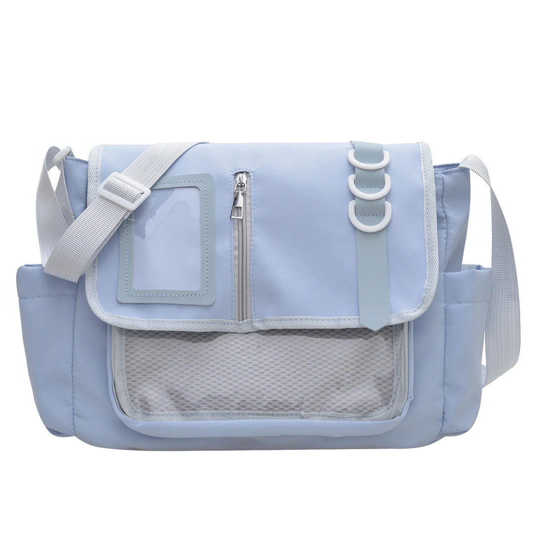 Y2K Transparent Nylon Crossbody Messenger Bag