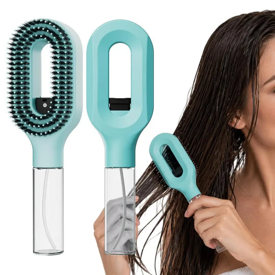 Refillable Spray Hair Detangling Comb for All Hair Types