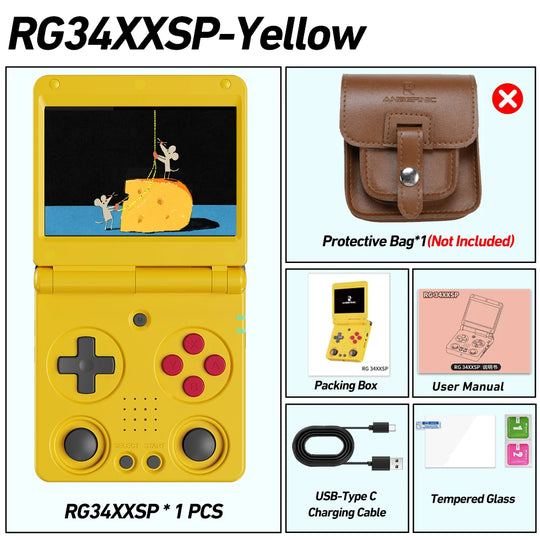 Anbernic RG34XXSP Retro Handheld Game Console 64GB