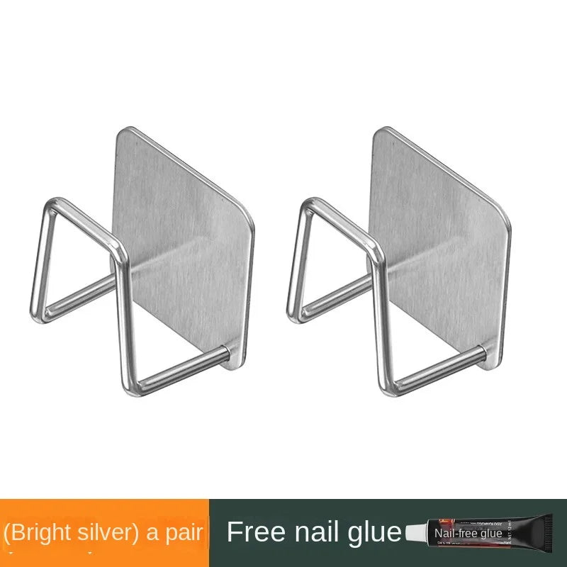 Stainless Steel Wall Mount Cutting Board &amp; Lid Holder