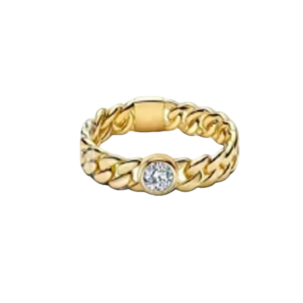 925 Sterling Silver Zircon Fashion Ring