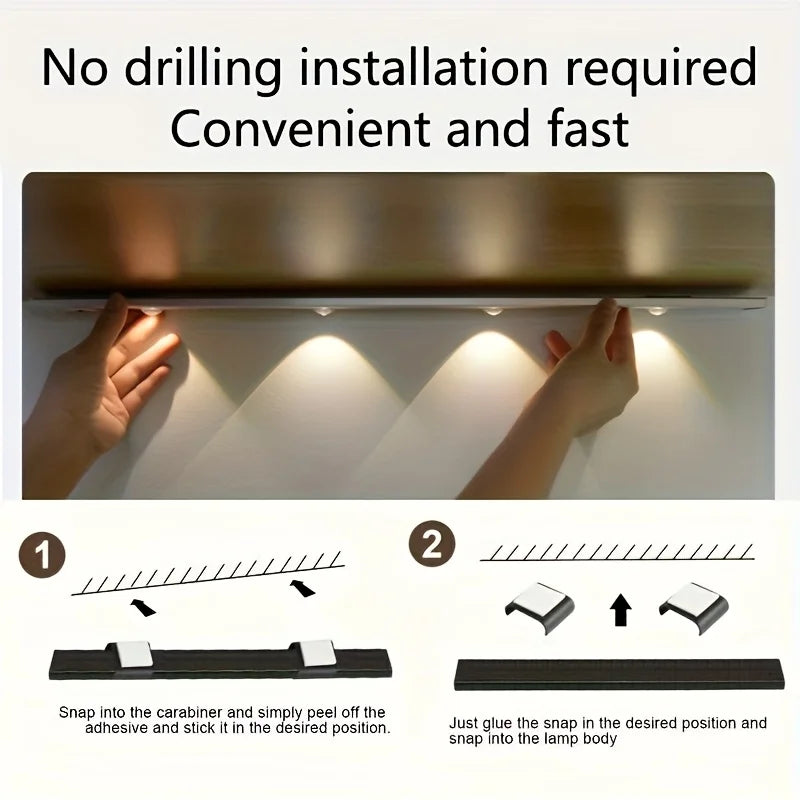 USB Rechargeable Motion Sensor LED Cabinet Light