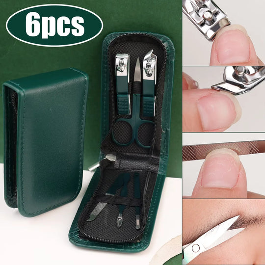 6-Piece Stainless Steel Nail Care Manicure Set