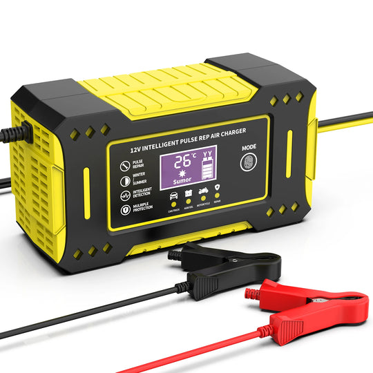 12V 6A Smart Battery Charger with LCD Display