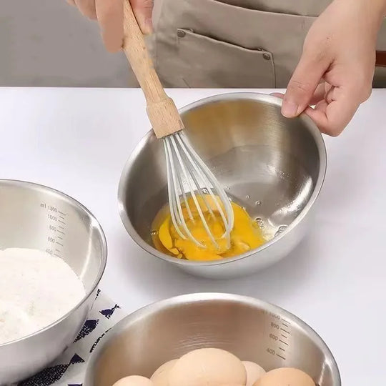 Stainless Steel Mixing Bowl with Measuring Scale