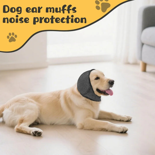 Adjustable Dog Ear Noise Protection Wrap for Grooming