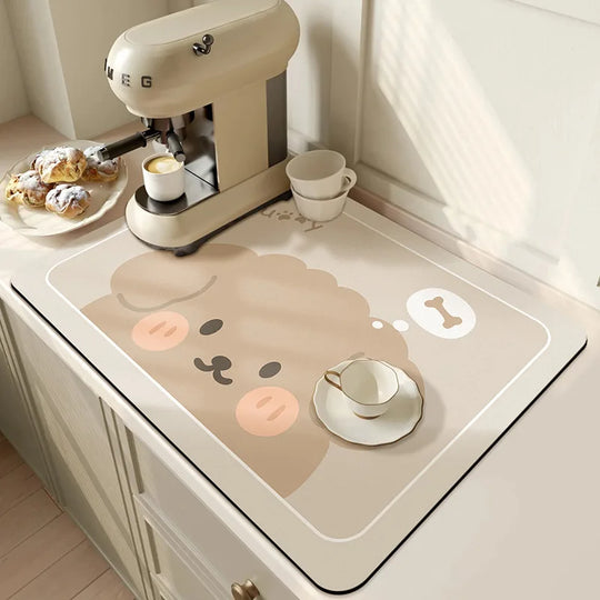 Super Absorbent Diatom Kitchen Drying Mat
