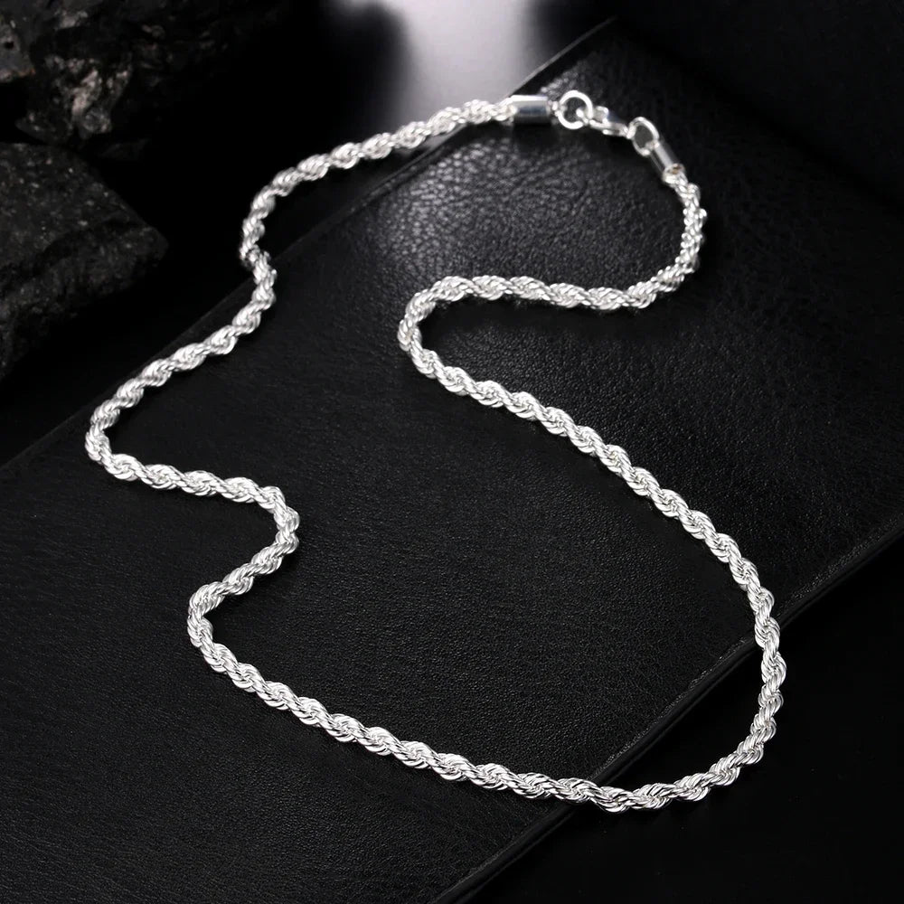 4mm Classic Rope Chain Necklace