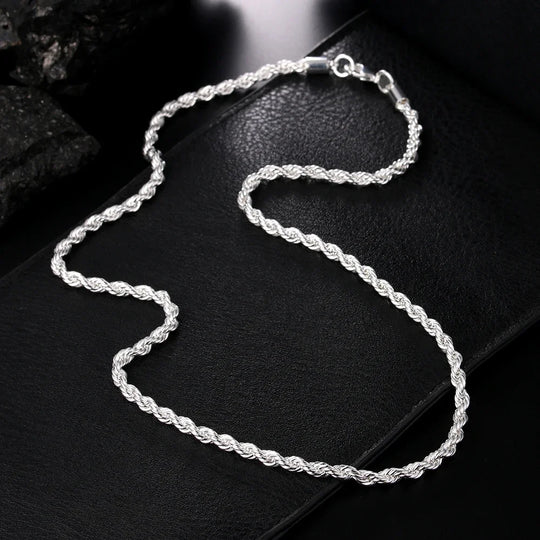 4mm Classic Rope Chain Necklace