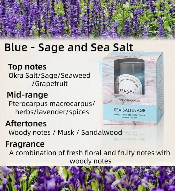 Long-Lasting Scented Aromatherapy Glass Jar Candle