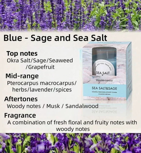 Long-Lasting Scented Aromatherapy Glass Jar Candle