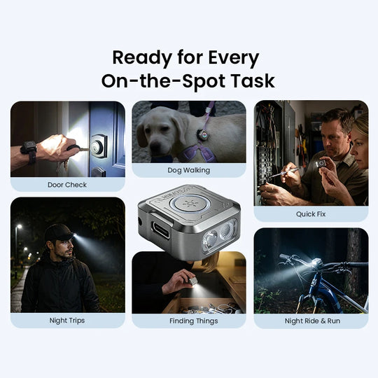 Sofirn SE1 Mini EDC Rechargeable Flashlight with UV &amp; RGB Ring