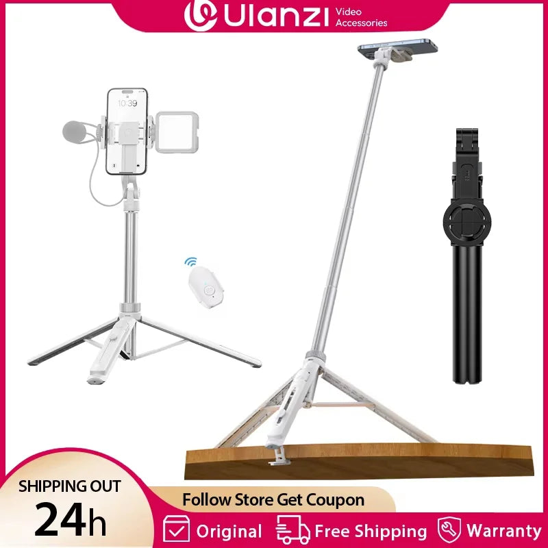 Ulanzi TT88 Magnetic Phone Tripod Selfie Stick 1.44M
