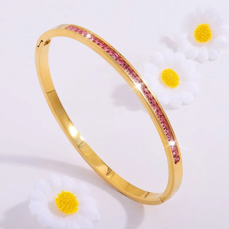 5/1 Roman Numeral Stainless Steel Cuff Braceles for Women