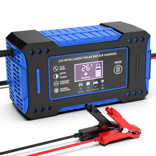 12V 6A Smart Battery Charger with LCD Display