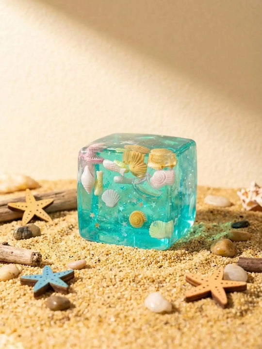 Ocean Cube Silicone Squishy Sensory Stress Relief Toy